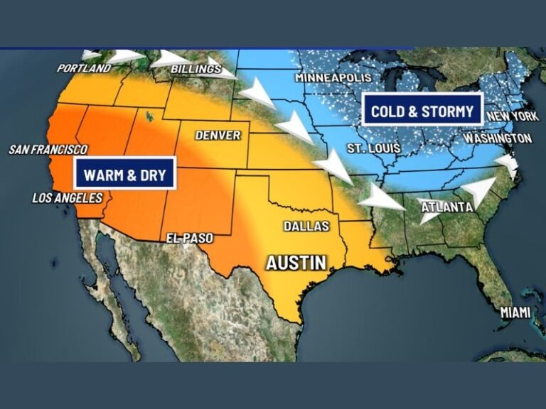 Jet Stream Shift to Bring Cold, Stormy Weather to Midwest and Northeast While Texas Turns Warm and Dry Next Week