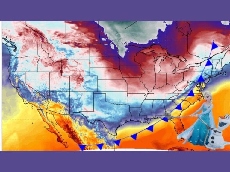 Massive Arctic Cold Front Sweeps Across the United States, Driving Sudden Temperature Crash From the West to the East Coast