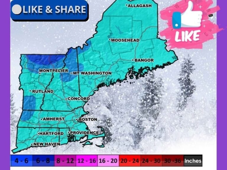 New England Braces for Midweek Snow Showers and Bitter Arctic Cold as Temperatures Drop Into Single Digits