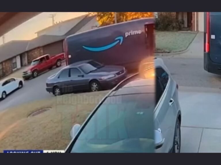 Oklahoma Amazon Driver Caught on Camera Hitting Parked Car, Leaving Scene, and Offering Reduced Payout Through Third-Party Claims Company