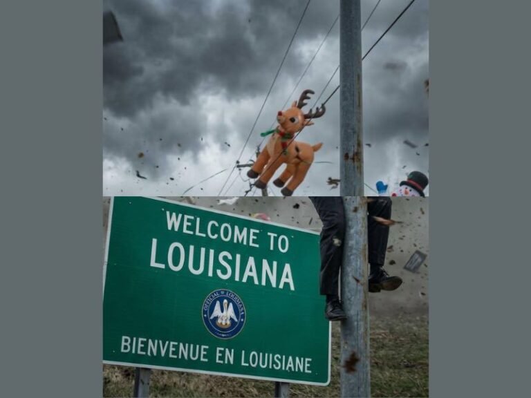 Strong Winds Sweep Across Louisiana, Mississippi, and Alabama Causing Damage to Decorations and Outdoor Items