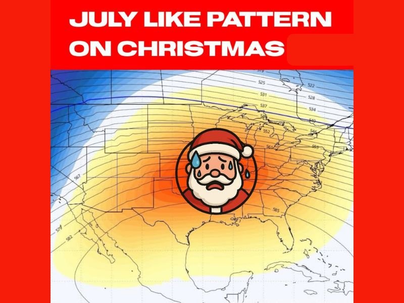 Unusual December Heat Wave Brings Summer-Like Temperatures Across Much of the United States This Christmas