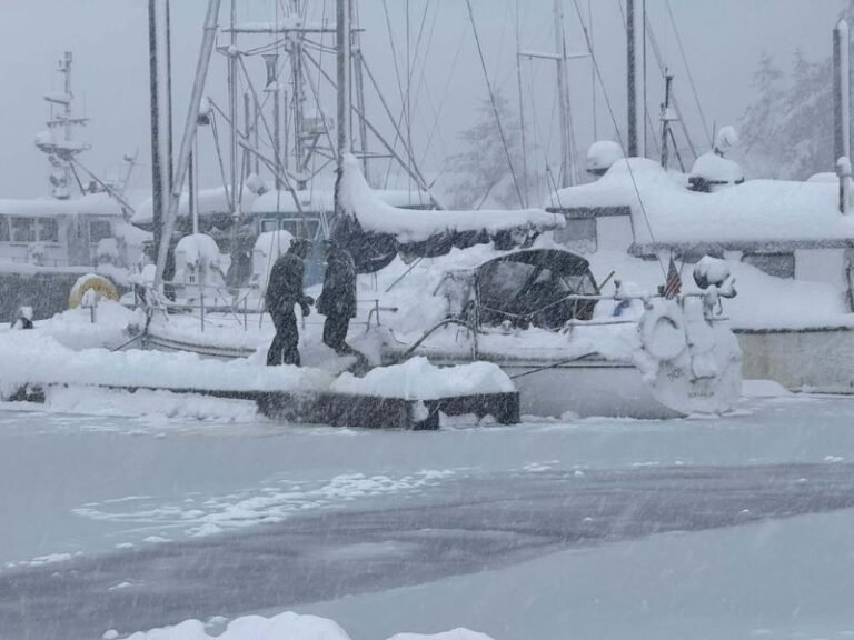 Alaska’s Juneau Harbors Hit By Extreme Winter Weather As Heavy Snow Sinks Multiple Vessels