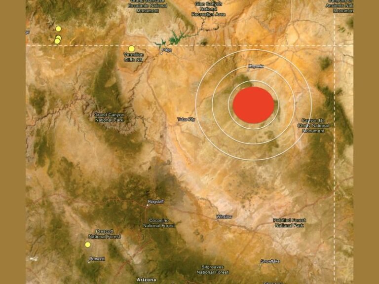 Arizona Records Rare Magnitude 3.7 Earthquake Near Grand Canyon, Shaking Northeastern Part of the State