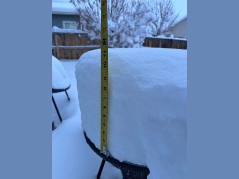 Colorado Snowstorm Drops Heavy Accumulation in Colorado Springs and Lorson Ranch Area After Forecasted Winter System