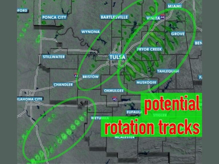 Eastern Oklahoma Faces Increasing Supercell Risk Thursday as Models Signal Potential Rotating Storms Near Tulsa and Surrounding Areas