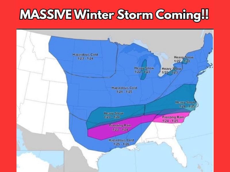 Eastern U.S. Braces for Dangerous Arctic Cold and Expanding Winter Storm Threat from Texas to Virginia