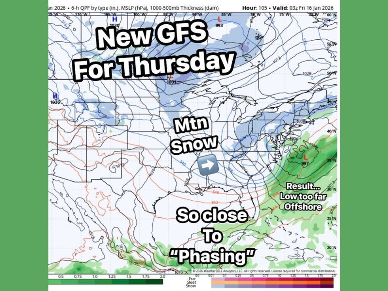 GFS and European Models Split on Potential MLK Weekend Snow Event as Arctic Air Pushes In but Storm Track Remains Uncertain