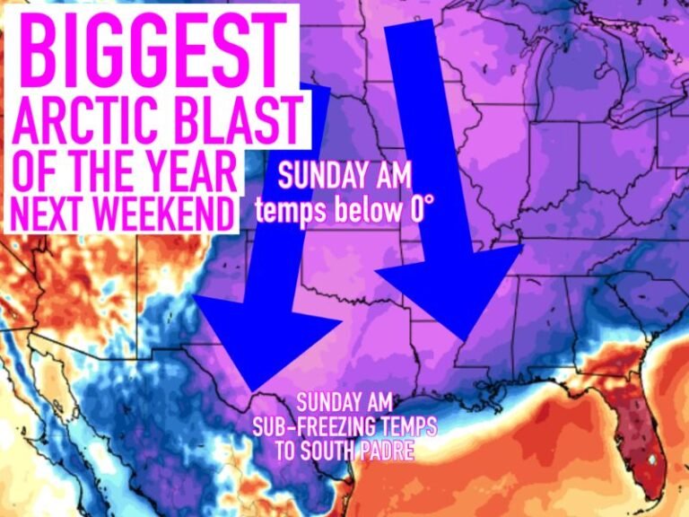 Historic Arctic Outbreak Set to Drive Sub-Zero Temperatures Across Oklahoma, Texas, Arkansas, and the Central U.S. This Weekend