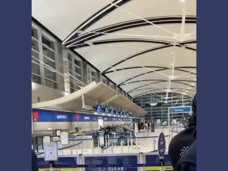 Man Crashes Mercedes Into McNamara Terminal at Detroit Metro Airport, Triggering Chaos Inside Busy Check-In Area
