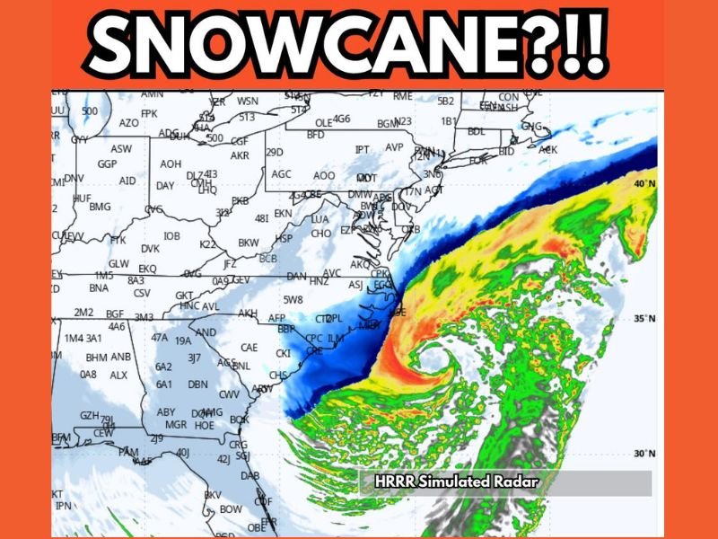 North Carolina Coast Faces Rare “Sting Jet” Threat as Bomb Cyclone Strengthens With Hurricane-Force Winds Offshore