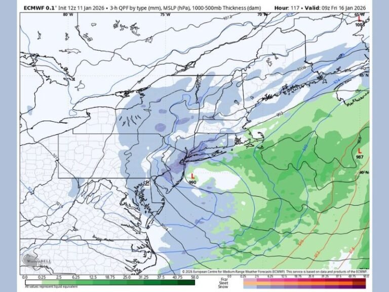 Pennsylvania, New York, and New England Face Two-Part Winter Pattern as Rain Transitions to Snow Late This Week