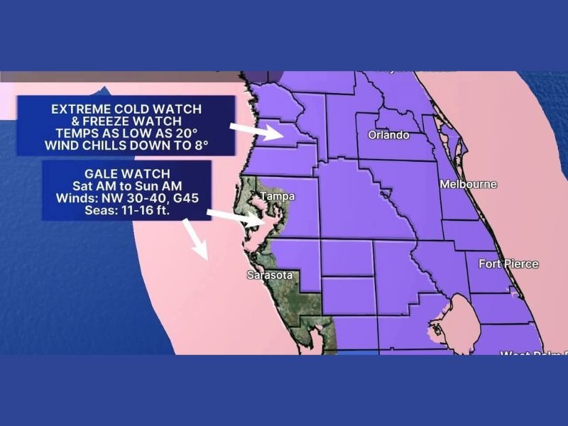 South Braces for Dangerous Cold as Freeze Watches Expand and Wind Chills Drop Into Single Digits