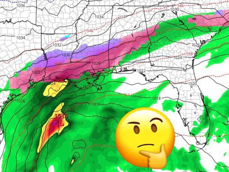 Texas, Louisiana, Mississippi, Alabama, and Florida Coastlines Show Early Signs of Potential Late-January Ice Risk, Forecasters Urge Caution
