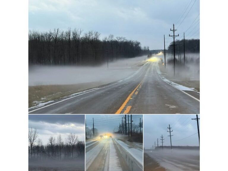 3 Inches of Hail Blankets Sullivan, Indiana, Creating Rare “Hail Fog” and Snow-Like Scenes After Powerful Storm