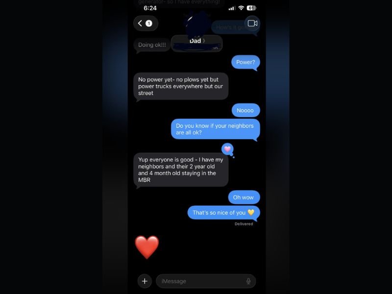 Blizzard Knocks Out Power for 40 Hours, but Father With Generator Opens His Home to Neighbors and Their Young Children