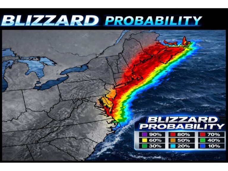 Cape Hatteras, North Carolina Storm Could Rapidly Intensify Into Coastal Blizzard With 50+ MPH Gusts and Dangerous Travel