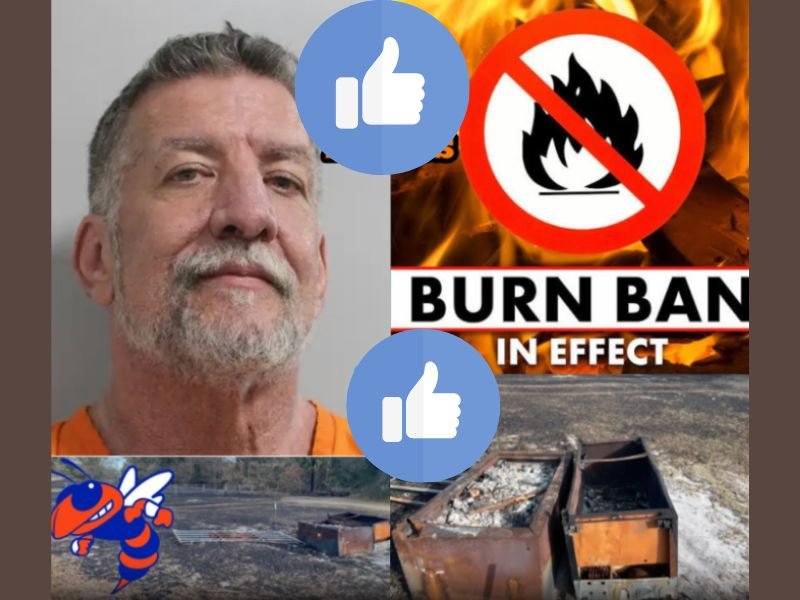 Florida Teacher Arrested After Backyard Fire Spreads to Five Acres During Active Burn Ban Amid Worsening Drought