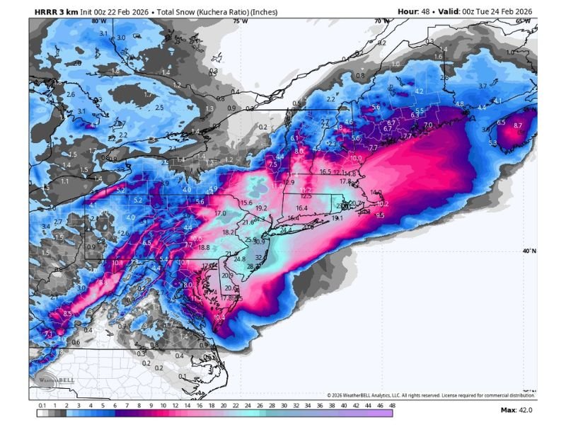 Forecasters Warn This Is Not “Just Another Snowstorm” as 1–3 Feet and 85-MPH Gusts Threaten Mid-Atlantic and Northeast
