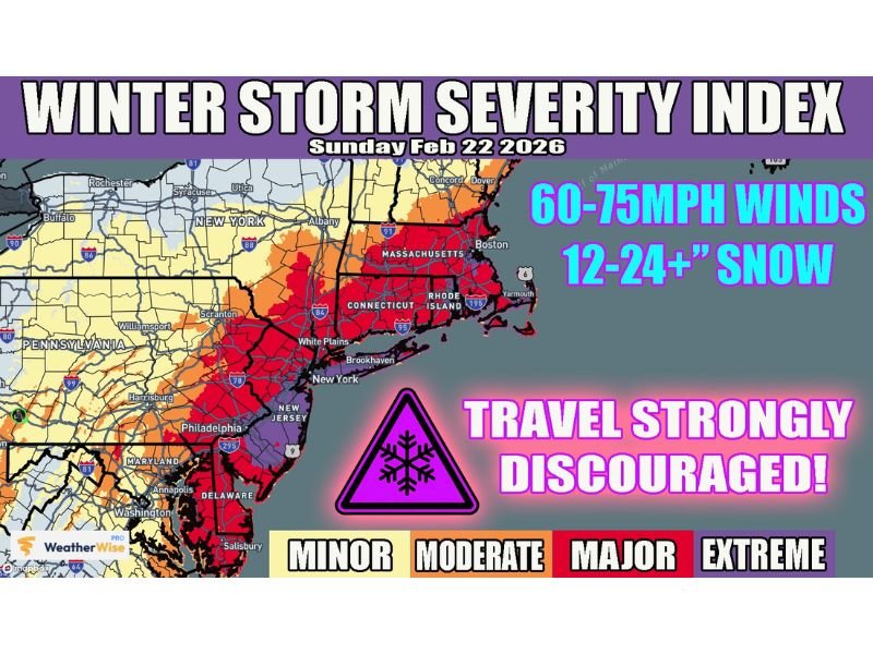 Massachusetts, New York and New Jersey Brace for ‘Extreme’ Winter Storm With 75-MPH Winds and 12–24+ Inches of Snow