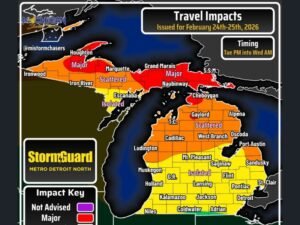 Michigan Winter Weather Alert: Travel Delays Could Spike Tuesday Night Into Wednesday, With Worst Conditions in the Upper Peninsula