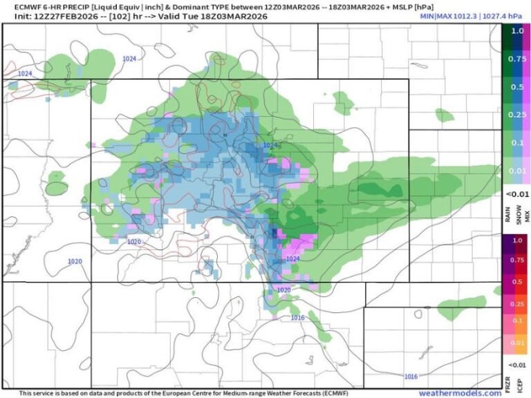 Multi-Storm Pattern Targets Western Mountains as Sunday System Brings Rain Below 6,000 Feet Before Stronger Monday Night Surge