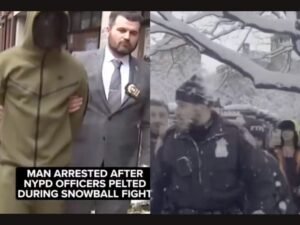 NYPD Arrests 27-Year-Old After Officers Allegedly Pelted With Snowballs During Washington Square Park Incident