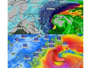 New York, New Jersey, Connecticut and Massachusetts Face Blizzard With 1–3” Per Hour Snow and 30–60 MPH Winds Overnight