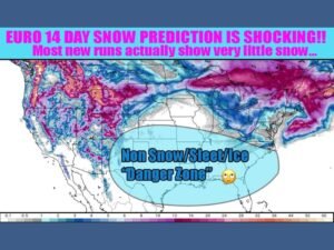 Texas, Florida, Georgia, and the Carolinas Look Mostly Snow-Free Over Next Two Weeks Despite Viral “Big Snow” Hype