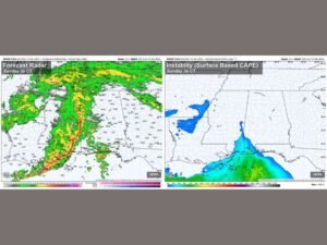 Widespread Weekend Rain to Soak Alabama With 1 Inch Possible Statewide, Severe Weather Risk Remains Very Low Outside Mobile and Baldwin Counties