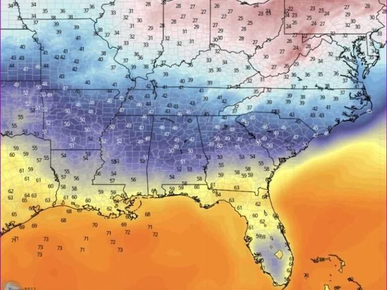 Alabama, Georgia, South Carolina and North Carolina Face Chilly Mornings Followed by Warm, Humid Afternoons in Sudden Spring Temperature Swing
