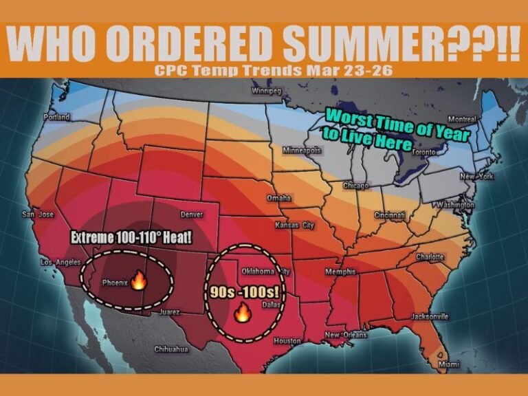 Arizona, Texas and Oklahoma Brace for Record-Breaking March Heat as Temperatures Surge Past 100 Degrees Far Earlier Than Normal