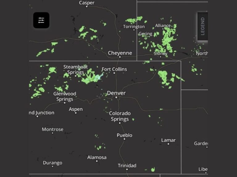 Colorado, Wyoming and Nebraska Face Passing Cold Front With Light Showers, Cooler Temperatures and Isolated Thunderstorm Chances Into Midweek