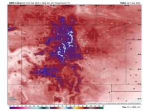 Colorado, Wyoming and Utah Brace for Overnight Deep Freeze as Temperatures Plunge Into Teens and Roads Threaten to Turn to Ice
