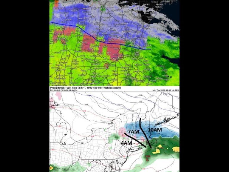 Complex Winter Storm Brings Rapid Switch From Rain to Freezing Rain, Sleet and Snow Across New England Overnight