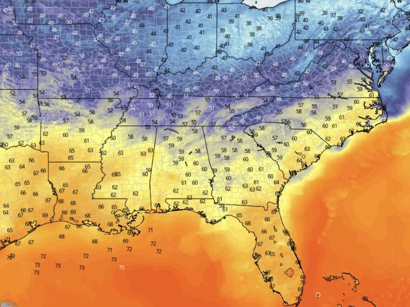 Gulf Coast and Southeast States Heat Up Fast as Humid Air Surges North, Bringing Sticky Morning Conditions and Early-Summer Feel