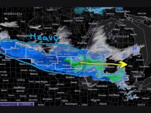 Heavy Snow Targets Wisconsin While Michigan Awaits 1–3 Inches Tonight Along I-96 and I-69 Corridor