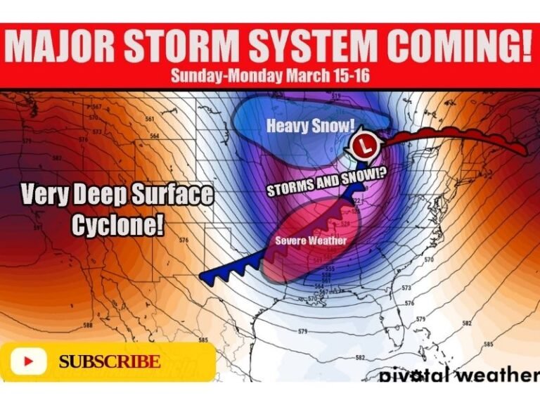 Illinois, Indiana and Midwest Brace for Explosive Weekend Storm as Deep Cyclone Brings Blizzard Snow and Severe Thunderstorms