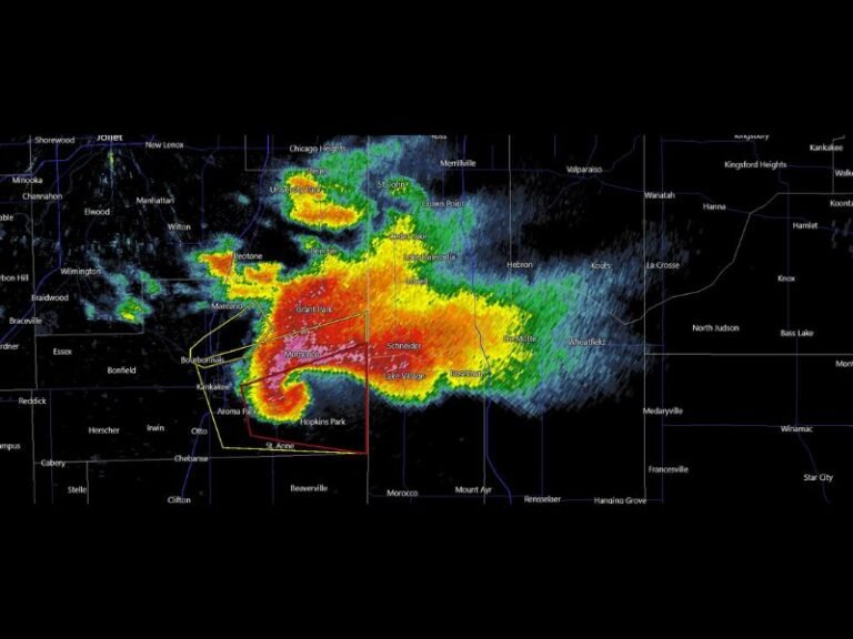 Illinois Supercell Near Joliet Triggers Rare PDS Tornado Warning as Powerful Storm Targets Indiana and Ohio Overnight