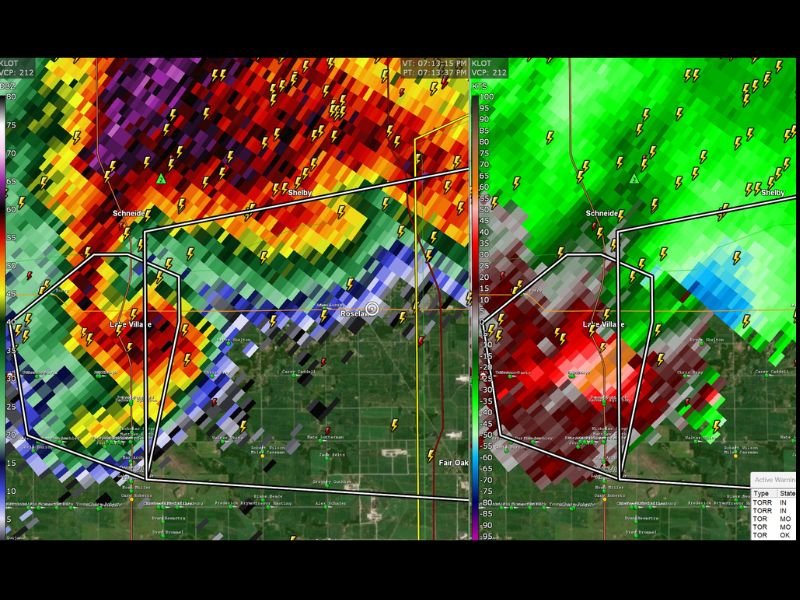 Indiana Emergency: Lake Village Reportedly Hit by Powerful Tornado as Radar Indicates Possible EF-4 Intensity