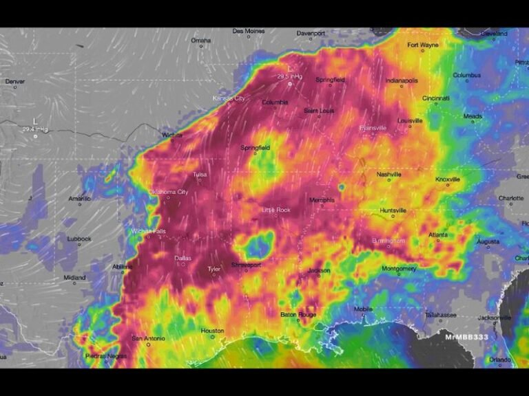 Massive 2,000-Mile Severe Storm Zone Erupts Across the U.S. as Tornadoes, Destructive Hail and Violent Winds Threaten Multiple States Tonight