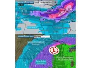 Midwest Blizzard Alert: Minnesota and Wisconsin Brace for 2-Foot Snow, 50 MPH Winds as Winter Storm Iona Intensifies