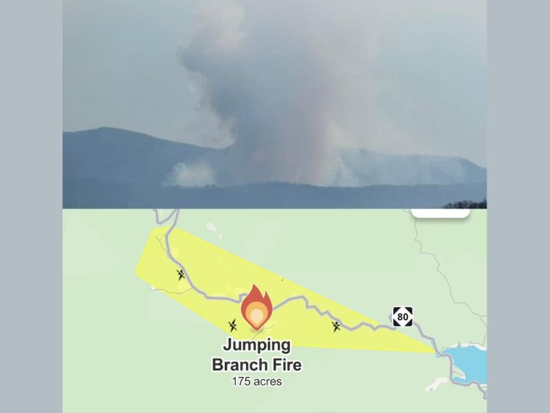 North Carolina McDowell County Jumping Branch Fire Grows to 175 Acres With Zero Containment Forcing Road Closures and Possible Evacuations