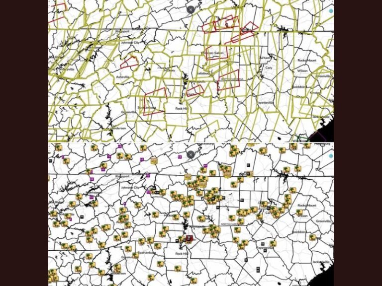 North Carolina, South Carolina, Virginia and Tennessee Hit by Severe Storms Leaving 32,000 Without Power After Tornado Warnings and Damaging Winds