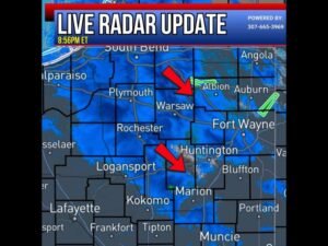 Northern Indiana Hit by Intensifying Lake Effect Snow With Whiteout Conditions, 2-Inch Per Hour Rates and Dangerous Black Ice Forming