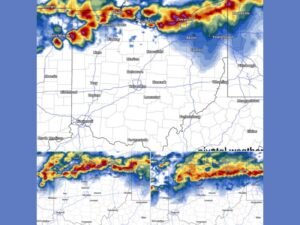 Ohio, Indiana and Pennsylvania Face 6 PM to 10 PM Severe Storm Line With Large Hail, 70 MPH Winds and Intense Lightning Threat