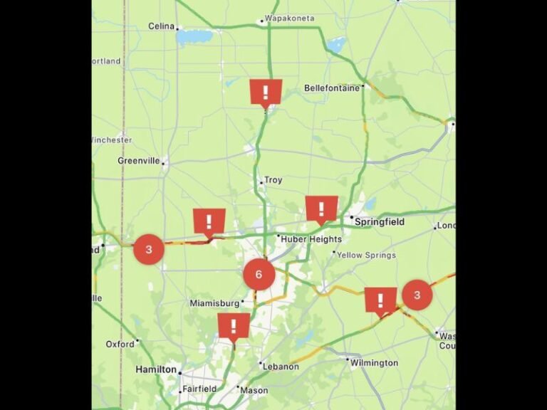 Ohio Snow Squalls Trigger Multiple Crashes Across Dayton, Troy and Springfield as Slick Roads Create Dangerous Driving Conditions