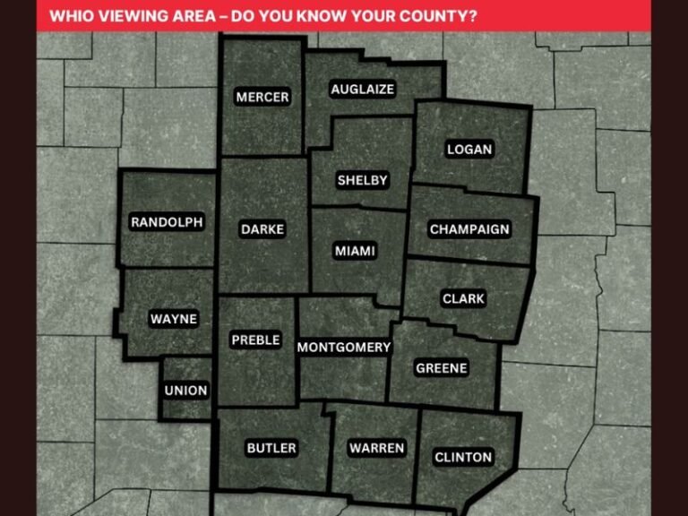 Ohio’s Severe Weather Awareness Week Highlights WHIO Viewing Area Counties as Residents Urged to Know Local Risk Zones