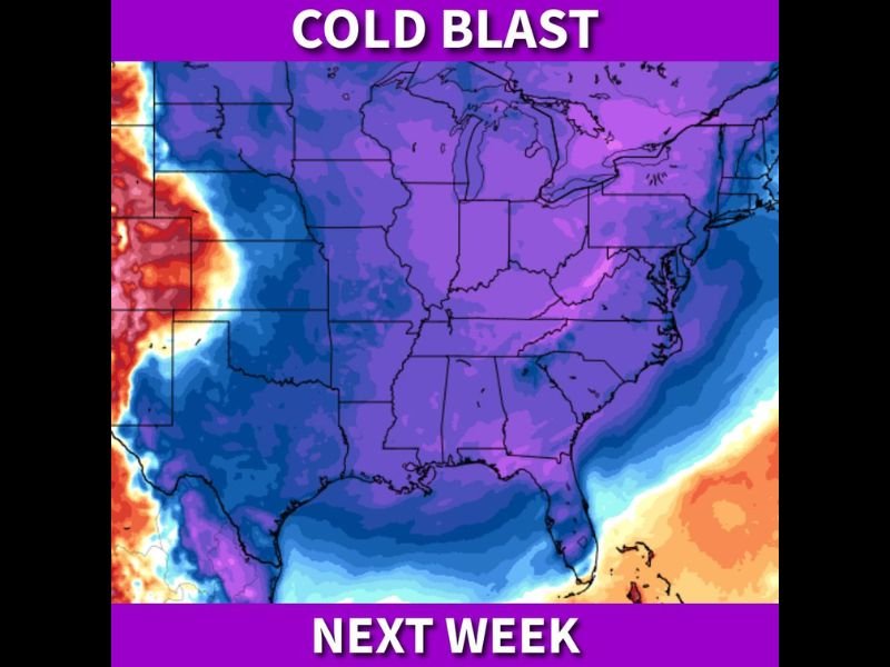 Powerful March Cold Front Could Bring Frost to the Gulf Coast and Freezing Temperatures Across the Southeast Next Week