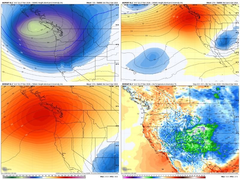 Seattle, Washington Forecast Splits Week Between Sunshine and Rain as Spring Pattern Delivers Rarely Balanced Weather Setup